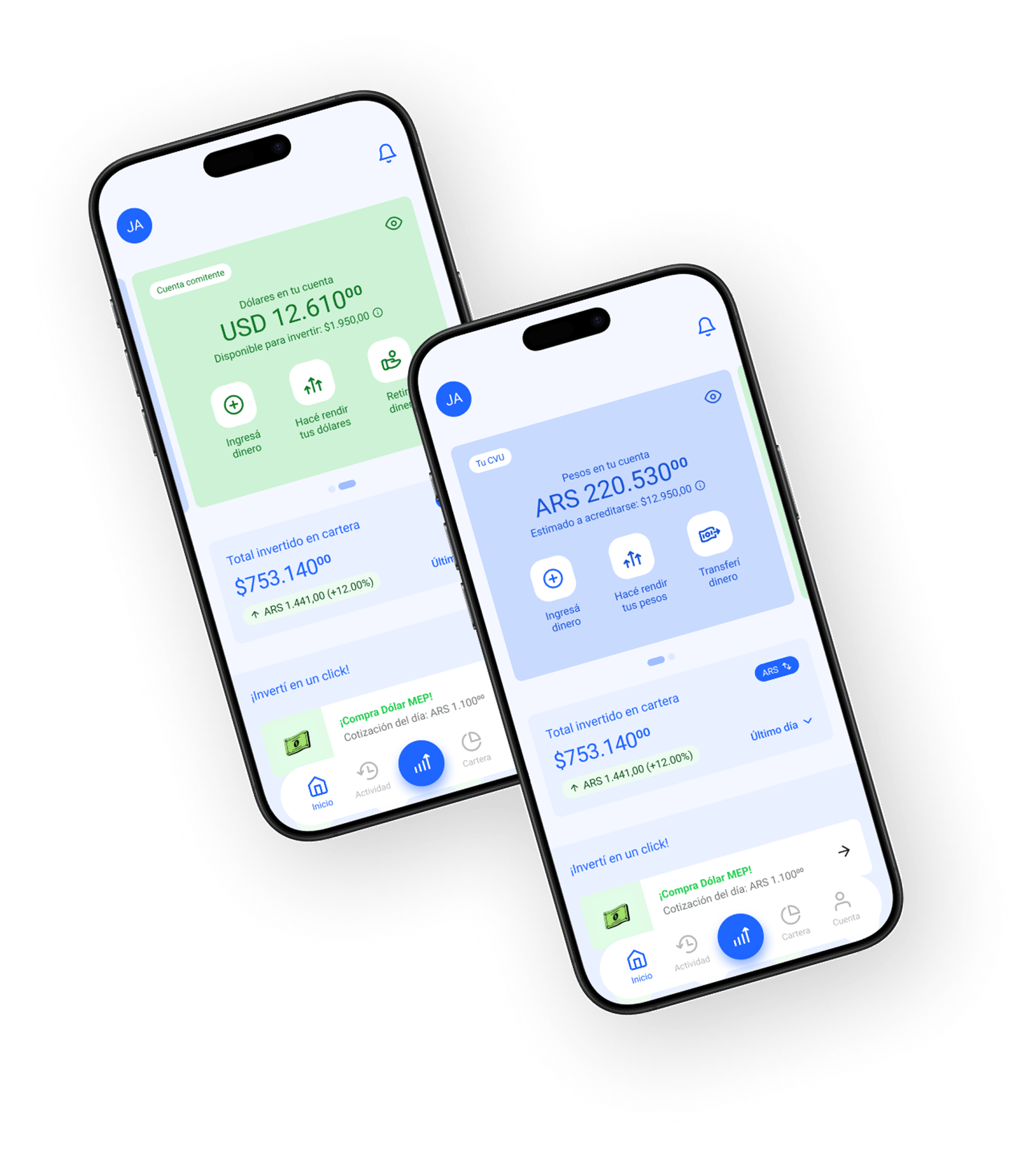Banza app interface - SM